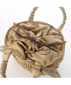 UNBILLION カシュカシュ cachecache / 下がりリボン切替編みトート