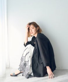 YECCA VECCA アイレット刺繍ギャザーフレアスカート