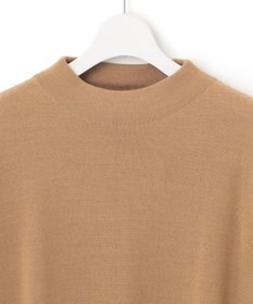 23区 【洗える】セミウーステッドウール モックネック ニット