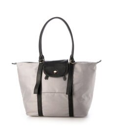 UNBILLION ペルケ perche / ナイロン×牛革かぶせジェムストーントートバッグ