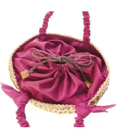 UNBILLION カシュカシュ cachecache / 下がりリボン柄編みトート