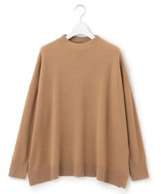 23区 【洗える】セミウーステッドウール モックネック ニット