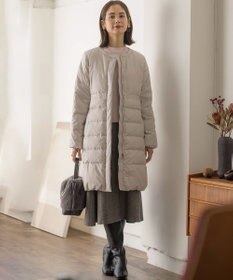 組曲 ライトタフタロングダウンコート