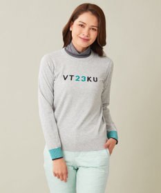 23区GOLF 【WOMEN】ロゴニット 着回しOK 動きやすさ◎ 厚すぎないからロングシーズン着用できる