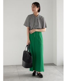 Te chichi フロントZIPトリコットタイトスカート