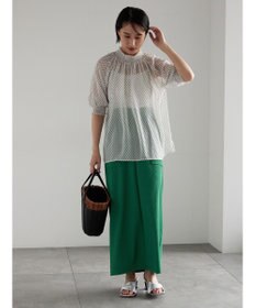 Te chichi フロントZIPトリコットタイトスカート