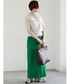 Te chichi フロントZIPトリコットタイトスカート