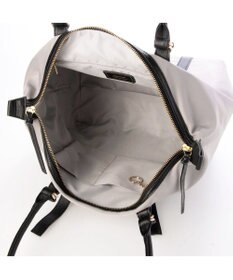 UNBILLION ペルケ perche / ナイロン×牛革かぶせジェムストーントートバッグ