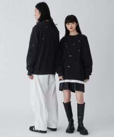 WEGO ダメージプルオーバースウェット