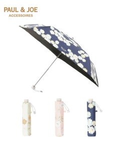MOONBAT 【 遮光率100％/遮熱/UV/軽量】PAUL&JOE ACCESSOIRES(ポール&ジョー) 晴雨兼用日傘 クリザンテーム 総柄 花柄 折りたたみ傘