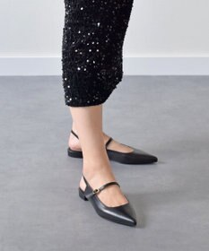 INTER-CHAUSSURES 【FABIO RUSCONI】ポインテッドワンストラップバックバンド