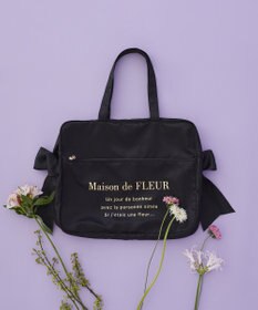 Maison de FLEUR サテンキャリーオンバッグ