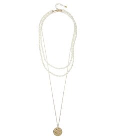 AMERICAN HOLIC ナツメパール２連＆メタルコイン３ＷＡＹネックレス