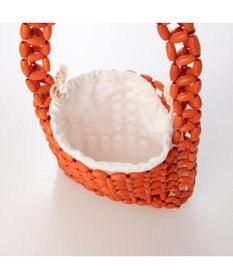 UNBILLION カシュカシュ cachecache / カラフルウッドビーズワンハンドル手提げ