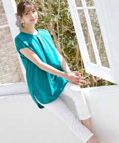 Tiaclasse L 【洗える】ボリュームフレンチカットソーチュニック