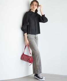 23区 S 【SLOW/一部店舗限定】スリット ストレート デニム