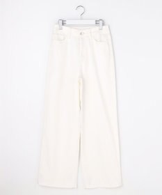 自由区 ウスカルデニムワイドストレート パンツ