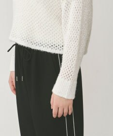 GRACE CONTINENTAL スパンメッシュニットトップ