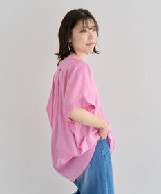 Green Parks 綿麻混フレンチスリーブスキッパーシャツ