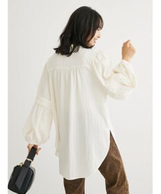 Green Parks 表面変化比翼シャツチュニック