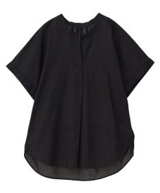 Green Parks 綿麻混フレンチスリーブスキッパーシャツ