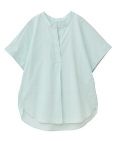 Green Parks 綿麻混フレンチスリーブスキッパーシャツ