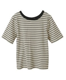 AMERICAN HOLIC リブ　５分袖トップス