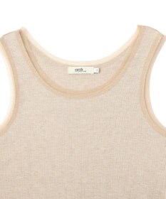 earth music&ecology エッジチュールラメテレコタンクトップ