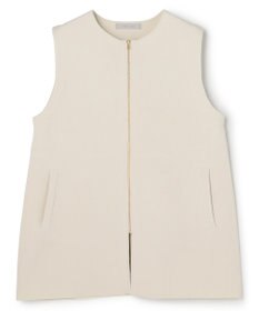 UNFILO BEAUTY FORM KNIT ZIPジレ