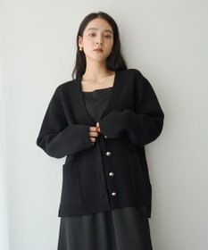YECCA VECCA ダブルフェイス配色コーディガン