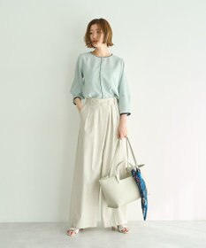 YECCA VECCA 配色パイピングブラウス