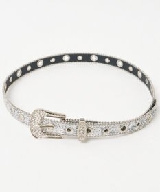 WEGO Lビジューバックルラメベルト