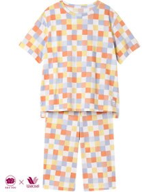 ワコール／睡眠科学 パジャマ 綿100%(本体) 天竺素材 5分袖 半袖 7分丈 レディース YDT153 睡眠科学／ワコール