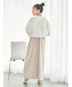 earth music&ecology ＳＥＴ２点ドビーショートブラウス＋キャミワンピース