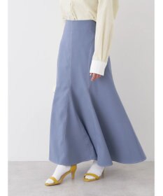 earth music&ecology 配色ステッチパネルフレアスカート