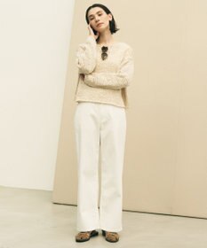 UNFILO 【UNFILO DENIM/新色追加】撥水ストレッチ ルーズワイドデニム