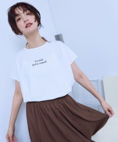 ANY ANYファンクションワイドフレンチスリーブTシャツ