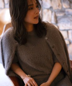 組曲 S ナイロンファー カーディガン