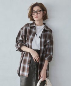 WEGO 【ユニセックス着用ITEM/SMLサイズ展開】オンブレチェックシャツ（LS）