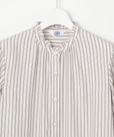 J.PRESS LADIES L 【洗える】サイロチェック＆ストライプ ブラウス