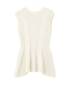 earth music&ecology フレアニットベスト