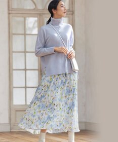 自由区 【洗える・Sサイズ有】ピュアカシミヤ タートルネックニット (検索番号:JL26)