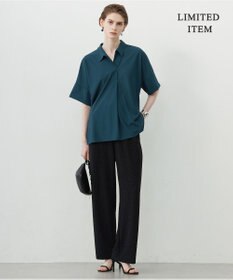 ICB 【WEB限定・洗える】シアートリコット スキッパーカットソー