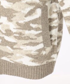 JOSEPH ABBOUD MOUNTAIN 【UNISEX】ラムウール×モールカモフラ フルZIPニット