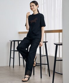 自由区 【カタログ掲載】ジオメトリックレース パンツ