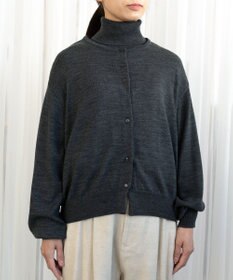 muuc エクストラファインメリノ・丸襟カーディガン