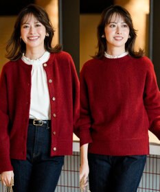 ANY SIS S 【前後着用可能】Airニット カーディガン