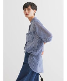 AMERICAN HOLIC シアーバックフレアＷポケットシャツチュニック