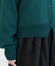 muuc エクストラファインメリノ・丸襟カーディガン