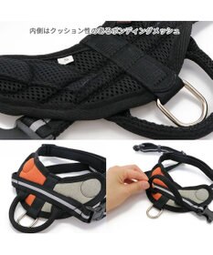 PET PARADISE ヘッドインハーネス  【Ｍ】オレンジ / ブルー 【中型犬 大型犬】
